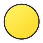Круг контурный для контрастной маркировки дверных проемов, 200 мм, желтый