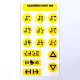 Набор тактильных наклеек для лифта №4 130x70мм: цена 0 ₽, оптом, арт. 10088-3