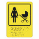 Пиктограмма тактильная СП-16 Доступность для матерей с колясками